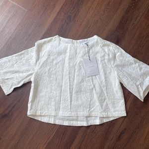 Boxy embroidered top